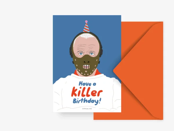 Ansichtkaart | Killer Birthday – Typealive