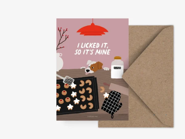 Ansichtkaart | Petisfaction Dogs – It’s Mine – Typealive