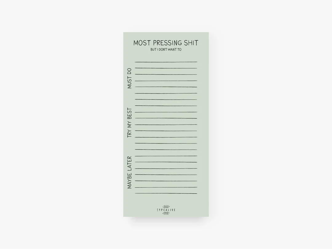 Notitieblok | Pressing shit