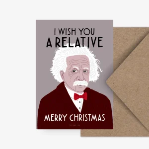 Ansichtkaart | Relative Merry Christmas – Typealive
