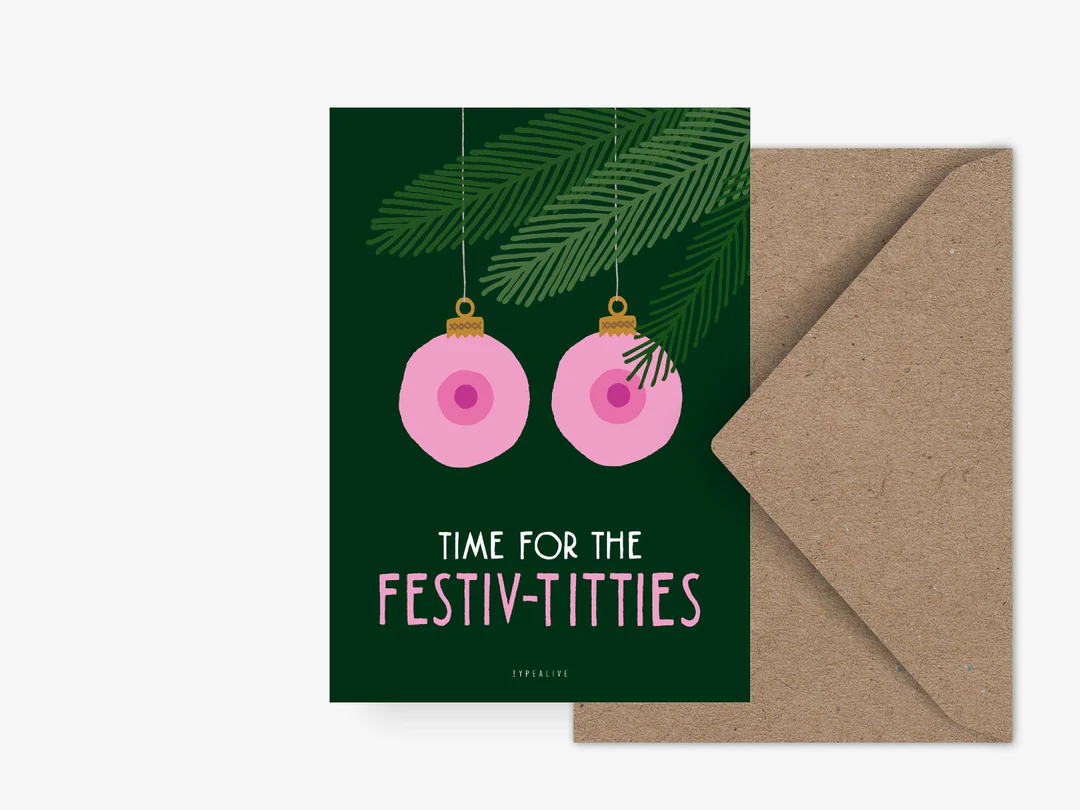 Ansichtkaart | Festiv Titties – Typealive