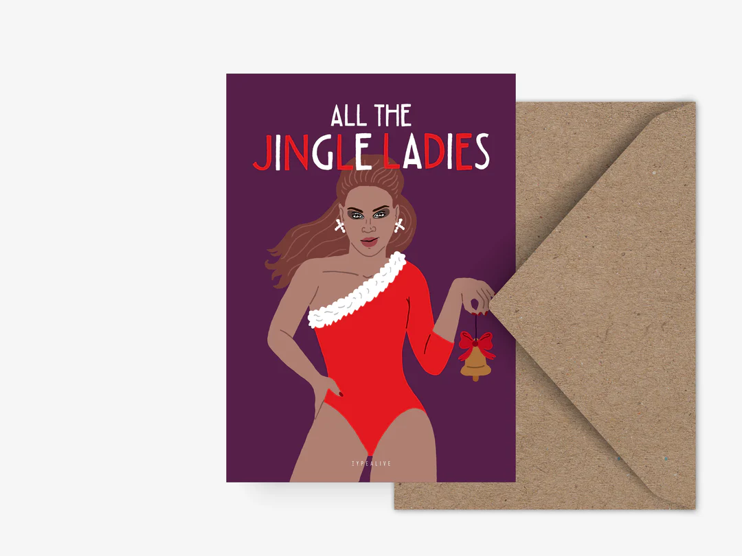 Ansichtkaart | Jingle Ladies – Typealive