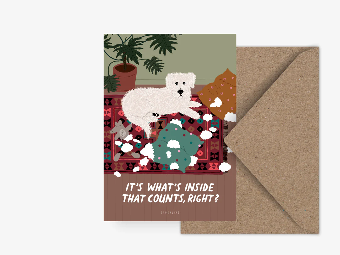 Ansichtkaart | What’s Inside – Typealive