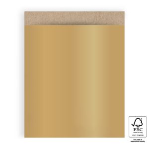 Inpakzakje Kraft Gold – XL (5st)
