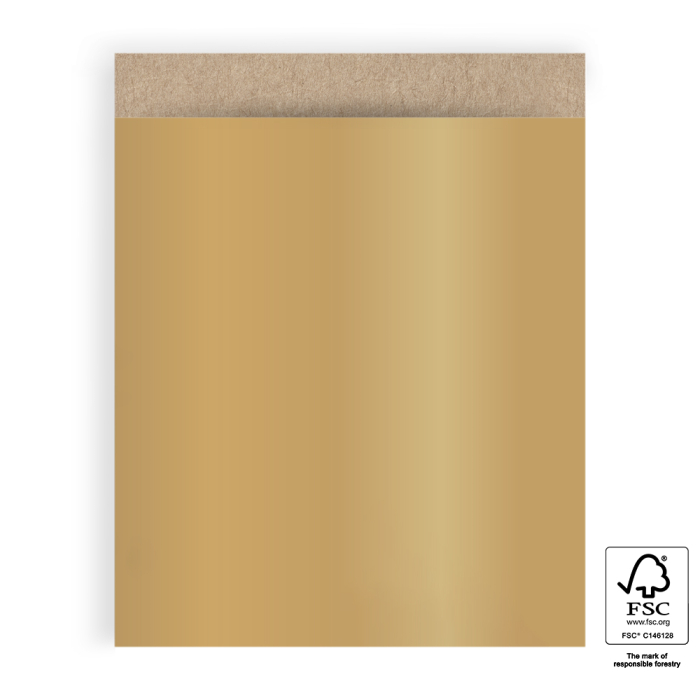 Inpakzakje Kraft Gold – XL (5st)
