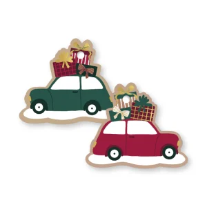 Cadeaulabel I Driving home for christmas car (2st)
