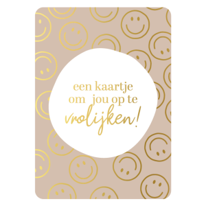 Ansichtkaart I Smiley kaartje om je op te vrolijken