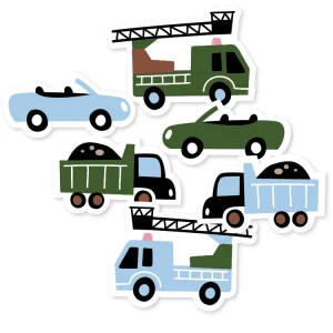 Stickers I Little cars (6 st).