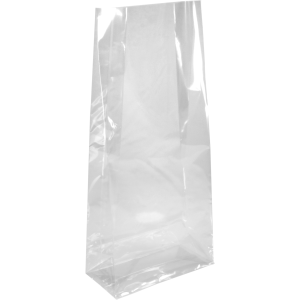 Transparante blokbodemzak met bodemplaat I L (5st.)