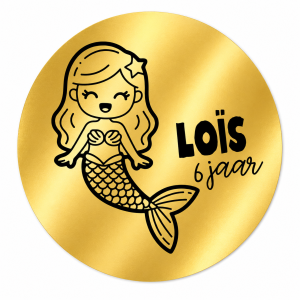Stickers I Gepersonaliseerd I Glanzend goud (5st.)