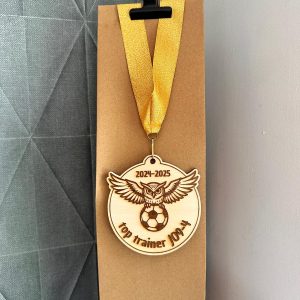 Houten medaille I unieke ontwerp op maat