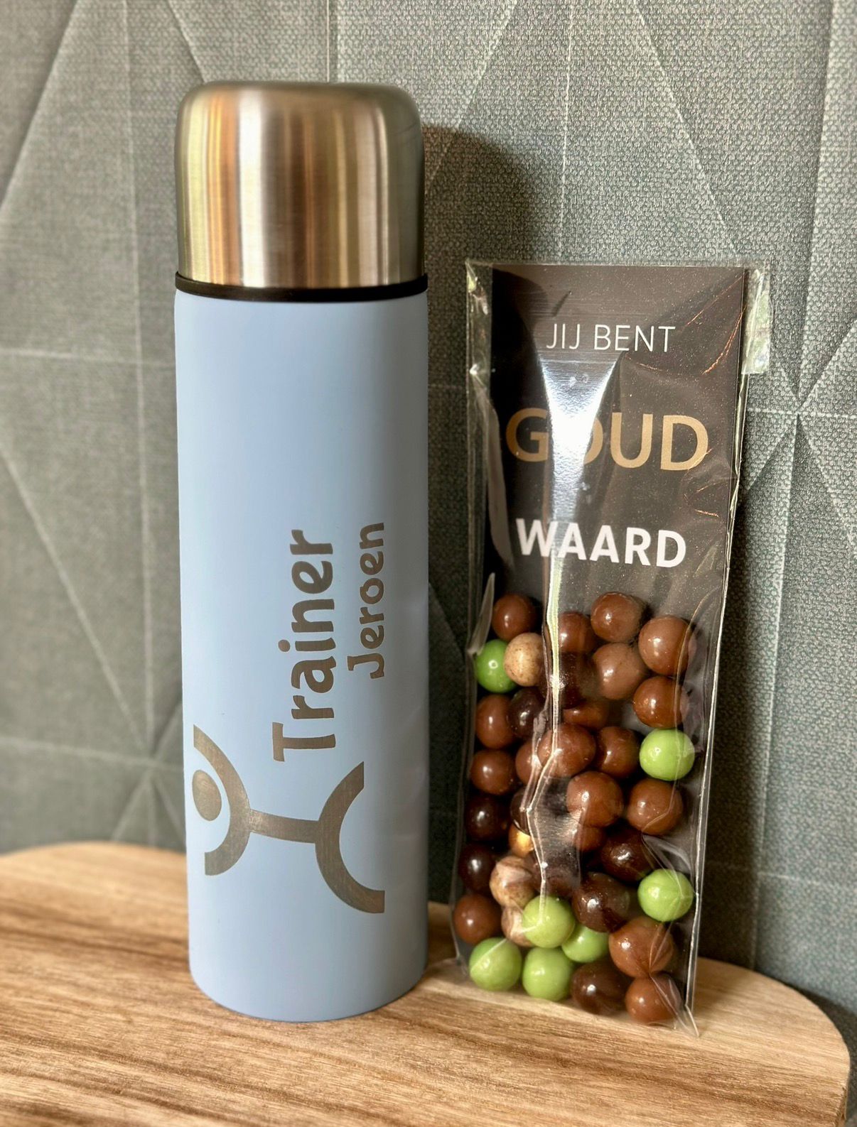 Gepersonaliseerde isoleerfles met naam I rvs - Afbeelding 4