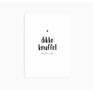 Ansichtkaart I dikke knuffel voor jou