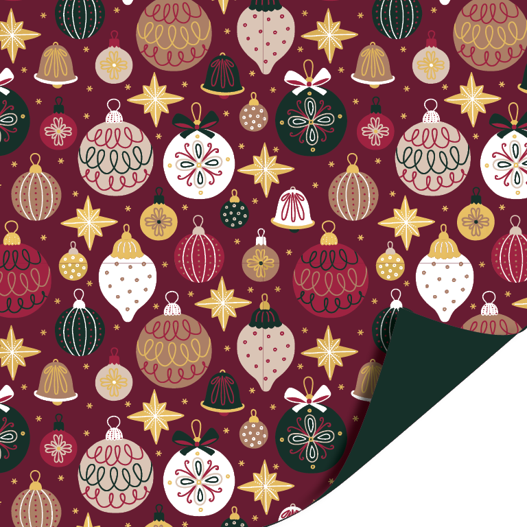 Inpakpapier I Set classic christmas (5st.) - Afbeelding 5