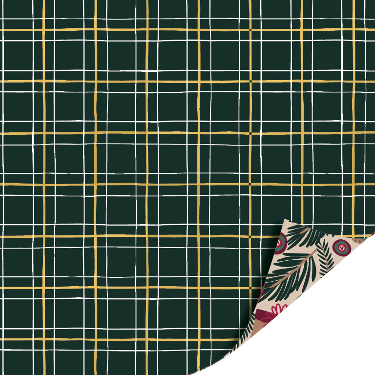 Inpakpapier I Set classic christmas (5st.) - Afbeelding 2