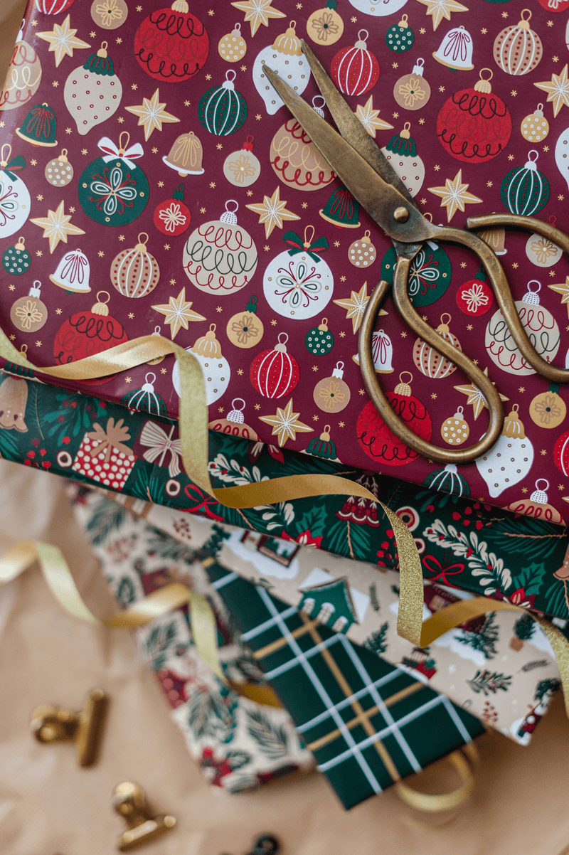 Inpakpapier I Set classic christmas (5st.) - Afbeelding 7