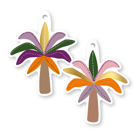 Cadeaulabel I palm tree
