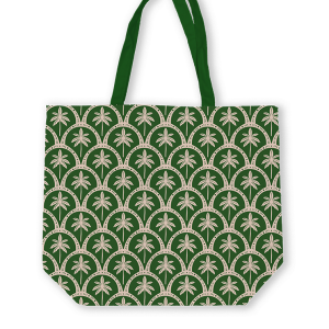 Canvas tas I Palm green