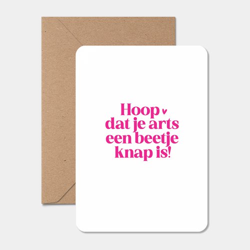 Kaart I Hoop dat je arts een beetje knap is - Afbeelding 3
