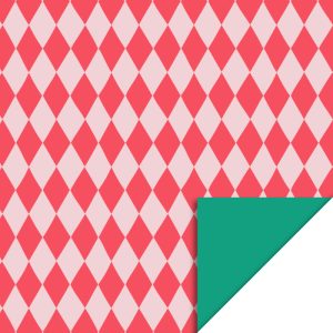 Inpakpapier I rood harlequin 70x300cm