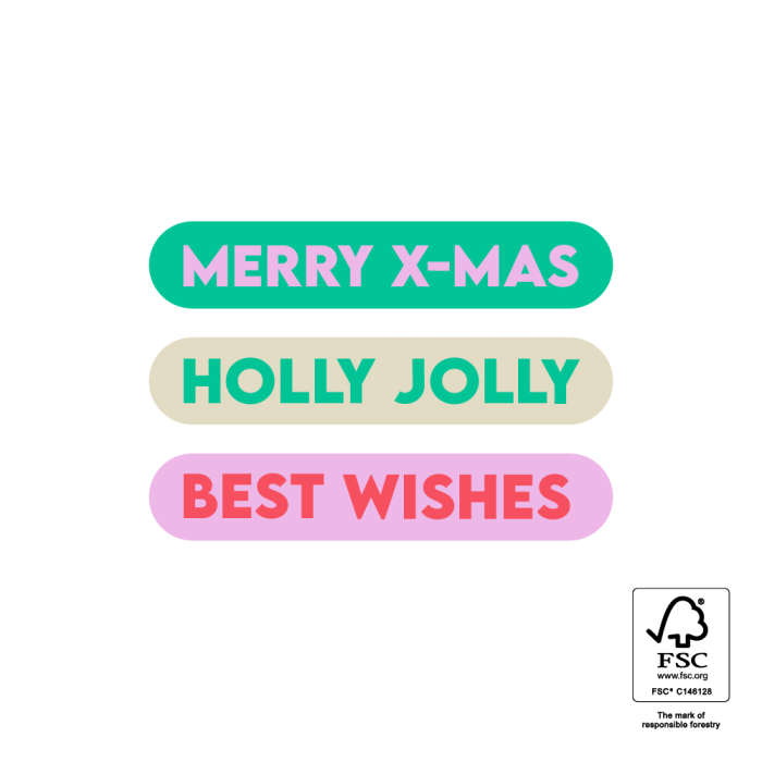 Sticker I Christmas Wishes multi (5st.)